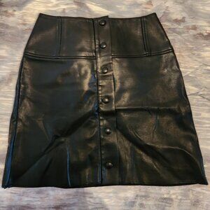 Wilfred mini faux leather skirt, Size 0